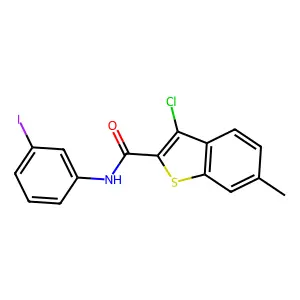 3-Chloro-N-(3-iodophenyl)-6-methylbenzo[b]thiophene-2-carboxamide structure