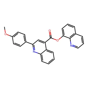 Quinolin-8-yl 2-(4-methoxyphenyl)quinoline-4-carboxylate structure