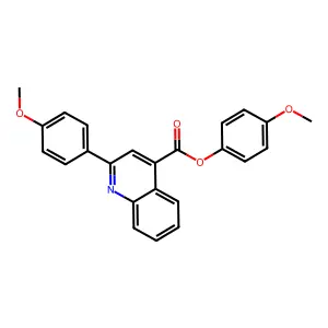 4-Methoxyphenyl 2-(4-methoxyphenyl)quinoline-4-carboxylate structure