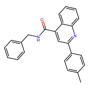 N-Benzyl-2-(p-tolyl)quinoline-4-carboxamide structure