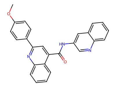 2-(4-Methoxyphenyl)-N-(quinolin-3-yl)quinoline-4-carboxamide structure