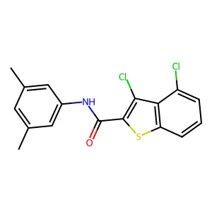 3,4-Dichloro-N-(3,5-dimethylphenyl)benzo[b]thiophene-2-carboxamide structure