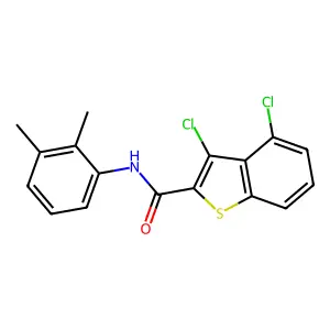 3,4-dichloro-N-(2,3-dimethylphenyl)-1-benzothiophene-2-carboxamide structure