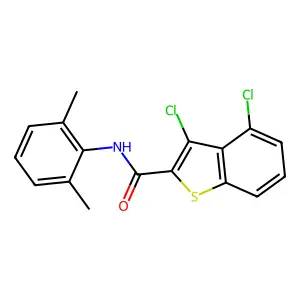 3,4-Dichloro-N-(2,6-dimethylphenyl)benzo[b]thiophene-2-carboxamide structure