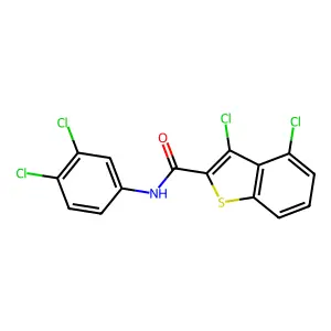 3,4-Dichloro-N-(3,4-dichlorophenyl)benzo[b]thiophene-2-carboxamide structure