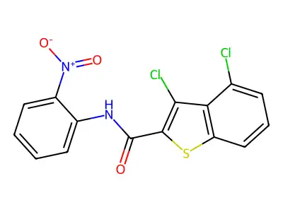 3,4-Dichloro-N-(2-nitrophenyl)benzo[b]thiophene-2-carboxamide structure