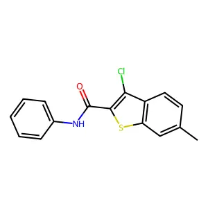 3-Chloro-6-methyl-N-phenylbenzo[b]thiophene-2-carboxamide structure