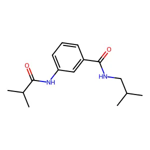 3-(2-methylpropanoylamino)-N-(2-methylpropyl)benzamide structure