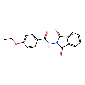 N-(1,3-dioxoisoindol-2-yl)-4-ethoxybenzamide structure
