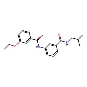 3-ethoxy-N-{3-[(2-methylpropyl)carbamoyl]phenyl}benzamide structure