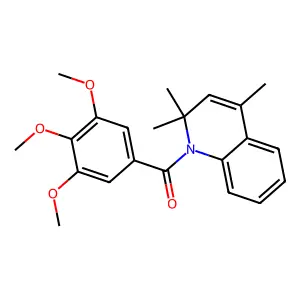 (3,4,5-trimethoxyphenyl)(2,2,4-trimethylquinolin-1(2H)-yl)methanone structure