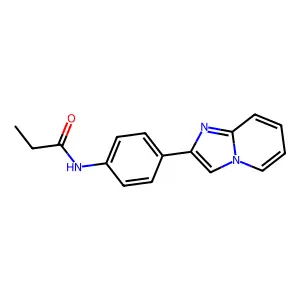 N-(4-imidazo[1,2-a]pyridin-2-ylphenyl)propanamide structure