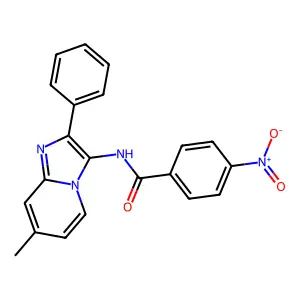 N-{7-Methyl-2-phenylimidazo[1,2-A]pyridin-3-YL}-4-nitrobenzamide structure