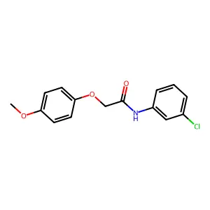 N-(3-chlorophenyl)-2-(4-methoxyphenoxy)acetamide structure