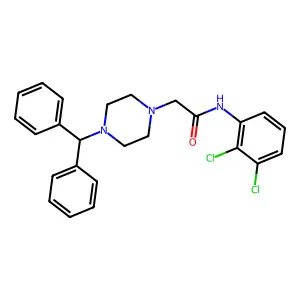 2-(4-Benzhydryl-piperazin-1-yl)-N-(2,3-dichloro-phenyl)-acetamide structure