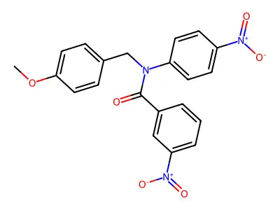 N-(4-Methoxybenzyl)-3-nitro-N-(4-nitrophenyl)benzamide structure