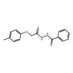 N'-(2-(p-Tolyloxy)acetyl)nicotinohydrazide structure