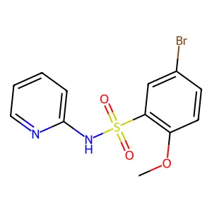 [(5-Bromo-2-methoxyphenyl)sulfonyl]-2-pyridylamine structure