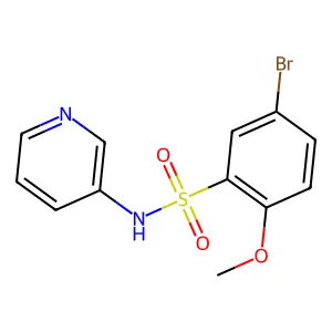 5-bromo-2-methoxy-N-pyridin-3-ylbenzenesulfonamide structure