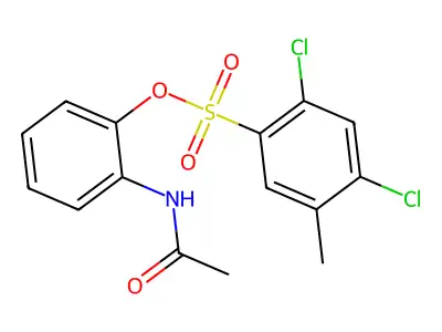 2-(Acetylamino)phenyl 2,4-dichloro-5-methylbenzenesulfonate structure