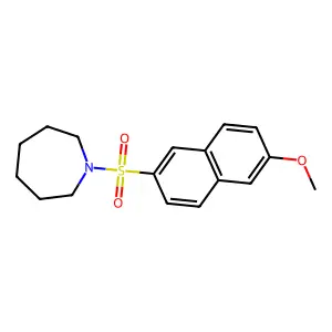 1-(6-Methoxynaphthalen-2-yl)sulfonylazepane structure