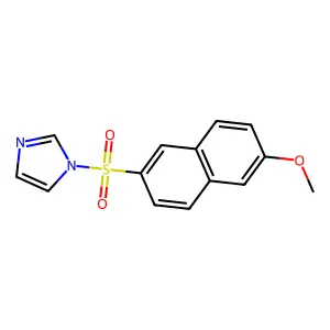 1-(6-Methoxynaphthalen-2-yl)sulfonylimidazole structure