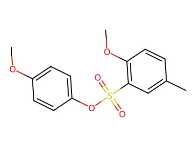 4-Methoxyphenyl 2-methoxy-5-methylbenzenesulfonate structure
