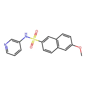 6-Methoxy-N-(3-pyridinyl)-2-naphthalenesulfonamide structure