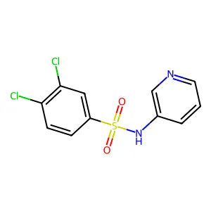 3,4-dichloro-N-pyridin-3-ylbenzenesulfonamide structure