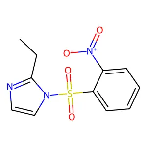 2-Ethyl-1-(2-nitro-benzenesulfonyl)-1H-imidazole structure