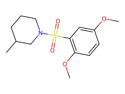1-(2,5-Dimethoxy-benzenesulfonyl)-3-methyl-piperidine structure