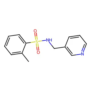 2-methyl-N-(pyridin-3-ylmethyl)benzenesulfonamide structure