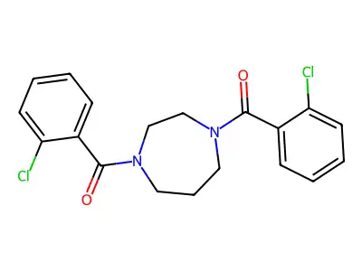 [4-(2-Chlorobenzoyl)-1,4-diazepan-1-yl]-(2-chlorophenyl)methanone structure