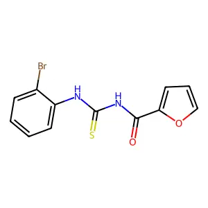 N-[(2-bromophenyl)carbamothioyl]furan-2-carboxamide structure