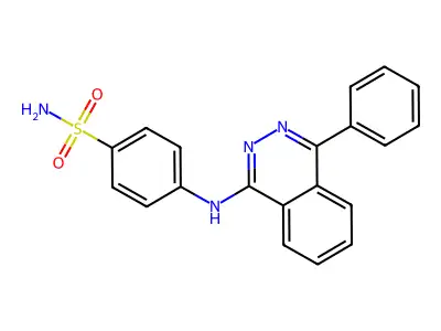 4-[(4-Phenylphthalazin-1-yl)amino]benzenesulfonamide structure