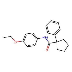 N-(4-ethoxyphenyl)-1-phenylcyclopentane-1-carboxamide structure
