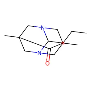 5,7-Dimethyl-2-propyl-1,3-diazatricyclo[3.3.1.1~3,7~]decan-6-one structure