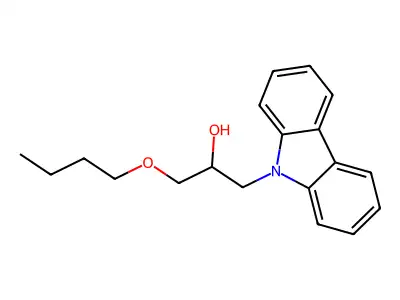 1-Butoxy-3-carbazol-9-ylpropan-2-ol structure