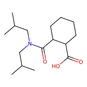 2-Diisobutylcarbamoyl-cyclohexanecarboxylic acid structure