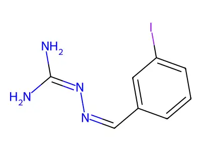 (2Z)-2-(3-iodobenzylidene)hydrazinecarboximidamide structure