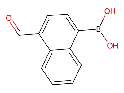 (4-Formyl-1-naphthalene)boronic acid structure