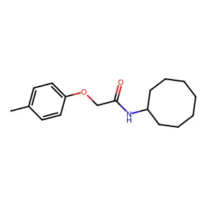N-Cyclooctyl-2-(p-tolyloxy)acetamide structure