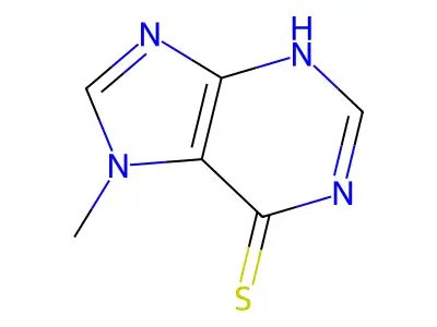7-Methyl-6-mercaptopurine structure