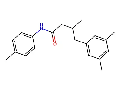 4-(3,5-dimethylphenyl)-3-methyl-N-(4-methylphenyl)butanamide structure