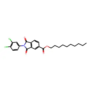 Decyl 2-(3,4-dichlorophenyl)-1,3-dioxoisoindoline-5-carboxylate structure