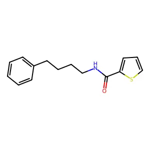 N-(4-phenylbutyl)thiophene-2-carboxamide structure
