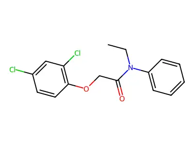 2-(2,4-dichlorophenoxy)-N-ethyl-N-phenylacetamide structure