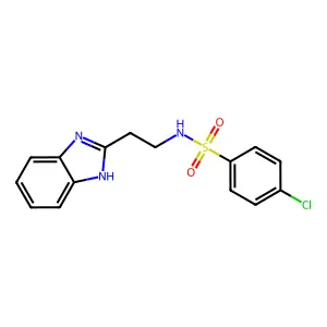 N-[2-(1H-benzimidazol-2-yl)ethyl]-4-chlorobenzenesulfonamide structure