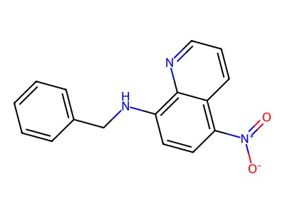 N-benzyl-5-nitroquinolin-8-amine structure
