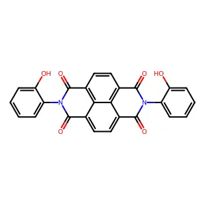 2,7-bis(2-hydroxyphenyl)benzo[lmn][3,8]phenanthroline-1,3,6,8(2H,7H)-tetraone structure